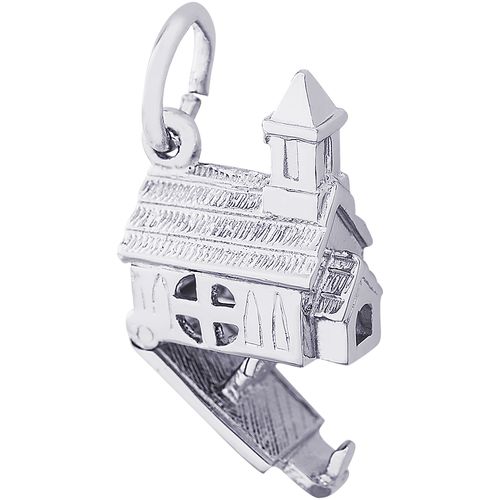 Church Charm White Gold - 10-1175