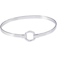 Centered Hook Closure Bangle Bracelet  -20-500-8