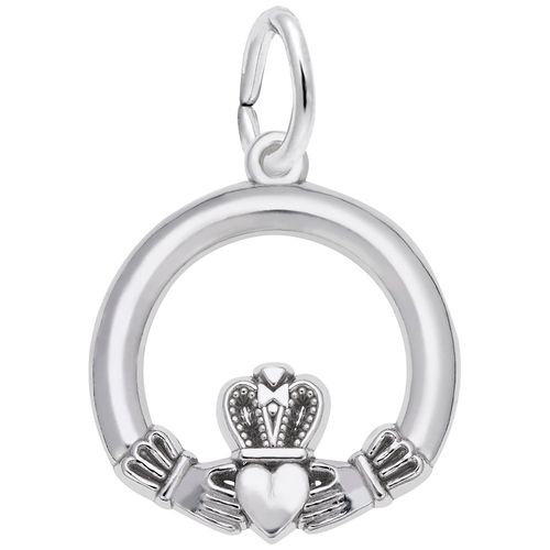 Claddagh Charm Silver - 10-7793