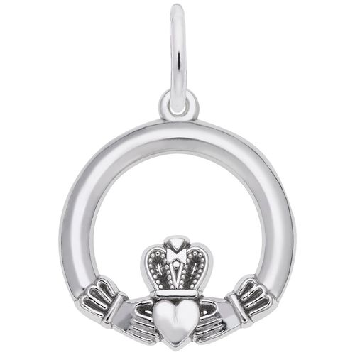 Claddagh Charm White Gold - 10-3508
