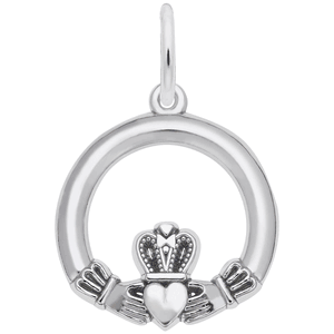 Claddagh Charm White Gold - 10-3508