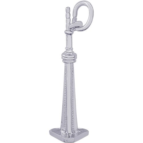 CN Tower Charm White Gold - 10-3900