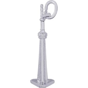 CN Tower Charm White Gold - 10-3900