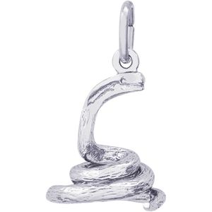 Cobra Charm White Gold - 10-2972