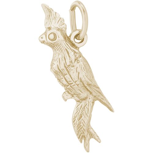 Cockatoo Bird Charm 14K Gold - 10-1873