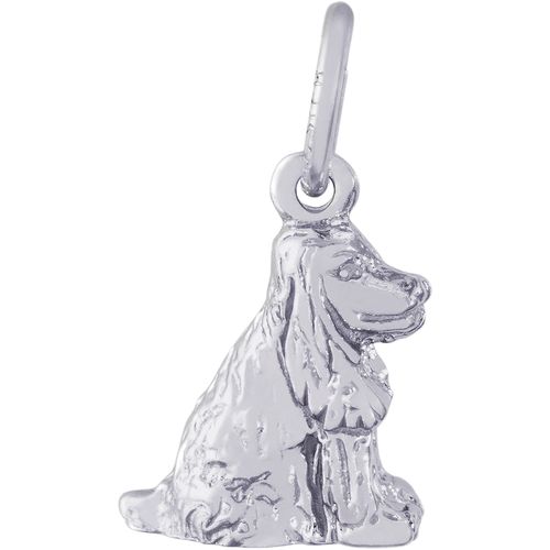 Cocker Spaniel Dog Charm Silver - 10-3016