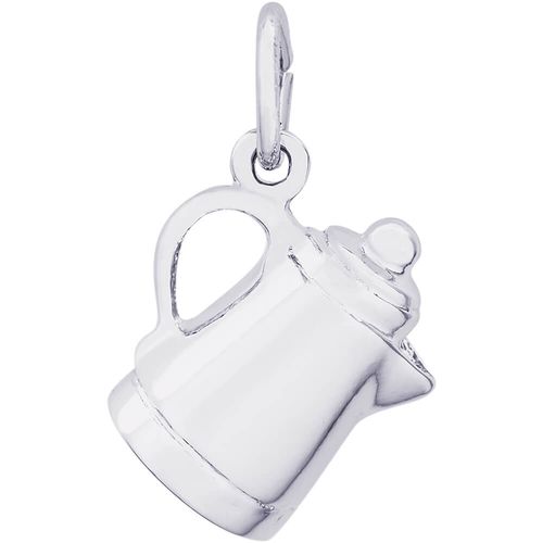 Coffee Pot Charm Silver - 10-0692