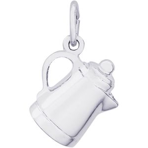 Coffee Pot Charm Silver - 10-0692