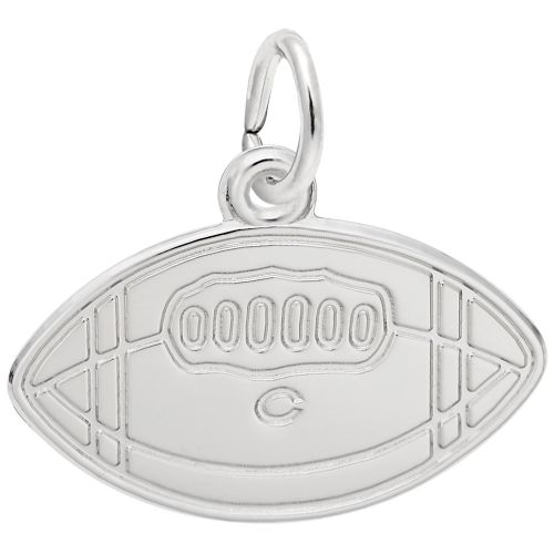 College Football Charm Silver - 10-2967
