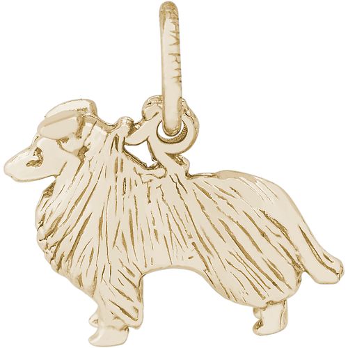 Collie Dog Charm 14K Gold - 10-2403