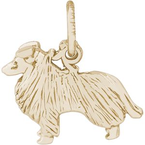Collie Dog Charm Gold Plated - 10-2403