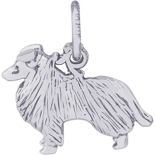 Collie Dog Charm Silver - 10-2403