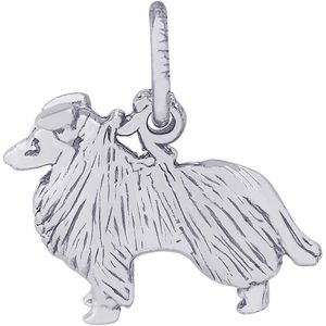 Collie Dog Charm Silver - 10-2403