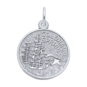 Rembrandt Colorado Springs Mountain Scene Charm Gold Plated - 10-1263-0-gp