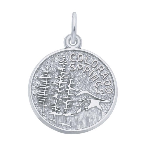 Rembrandt Colorado Springs Mountain Scene Charm Gold Plated - 10-1263-0-gp