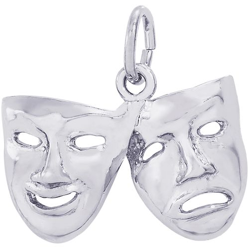 Comedy And Tragedy Charm Silver - 10-2123