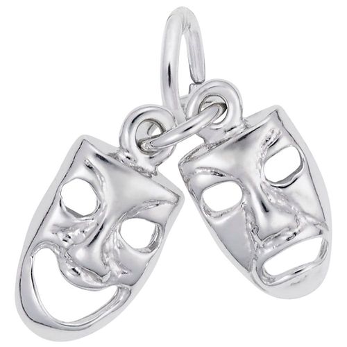 Comedy / Tragedy Charm Silver - 10-0526