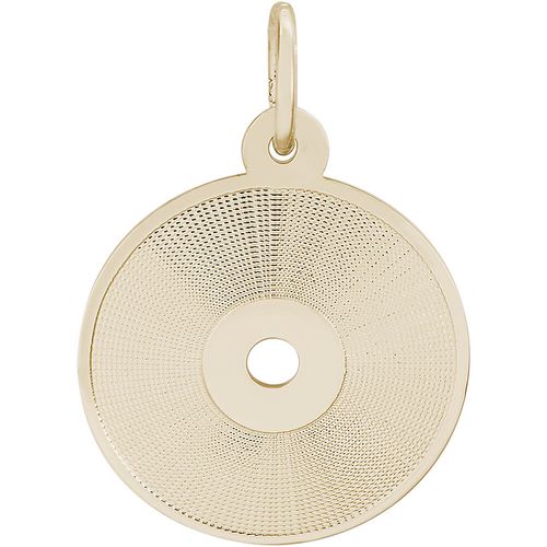 Compact Disc Charm 14K Gold - 10-3459