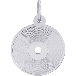Compact Disc Charm Silver - 10-3459