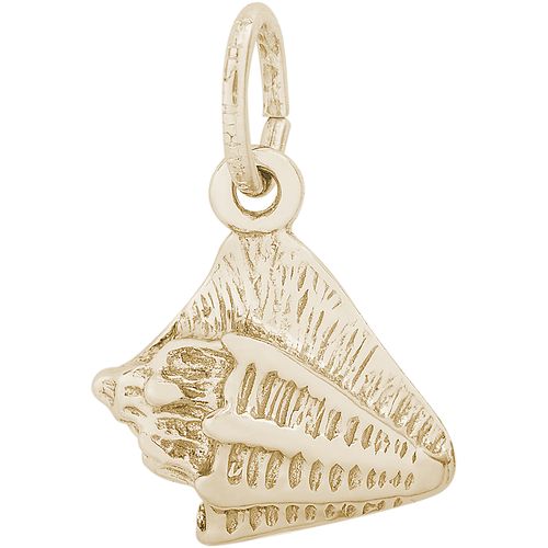 Small Conch Shell Charm 10K Gold - 10-0626