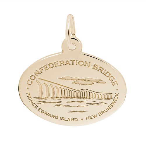 Rembrandt Confederation Bridge Charm - Gold Plated - 10-1855-0-GP