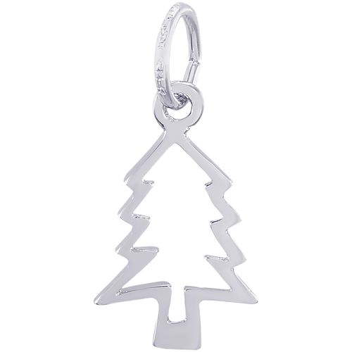 Cookie Cutter Christmas Tree Charm Silver - 10-5780