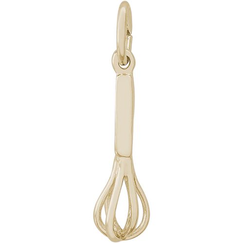 Cooking Whisk Charm Gold Plated - 10-3655