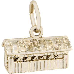Covered Bridge Charm Gold Plated - 10-3371