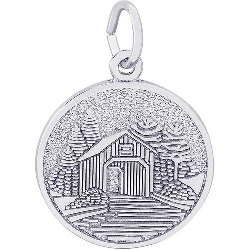 Covered Bridge Charm Silver - 10-3416