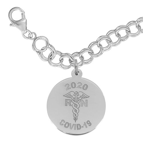 Rembrandt Covid-19 Rn Caduceus Bracelet Set - 27-7541-117-SS