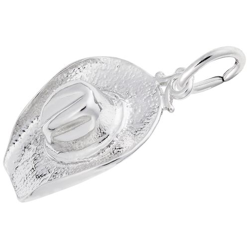 Cowboy Hat Charm Silver - 10-0492