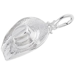 Cowboy Hat Charm Silver - 10-0492