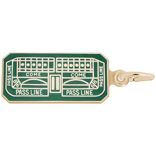 Craps Table GRN PNT 10K Gold - 10-8332