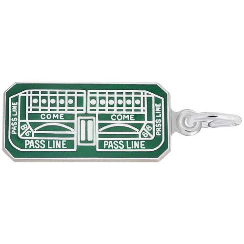 Craps Table GRN PNT Silver - 10-8332