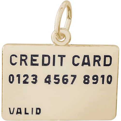 Credit Card Charm 10K Gold - 10-2487