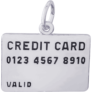 Credit Card Charm Silver - 10-2487