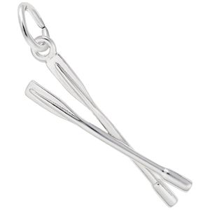 Crew Oars Charm White Gold - 10-3309