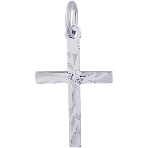 Cross Charm White Gold - 10-4910