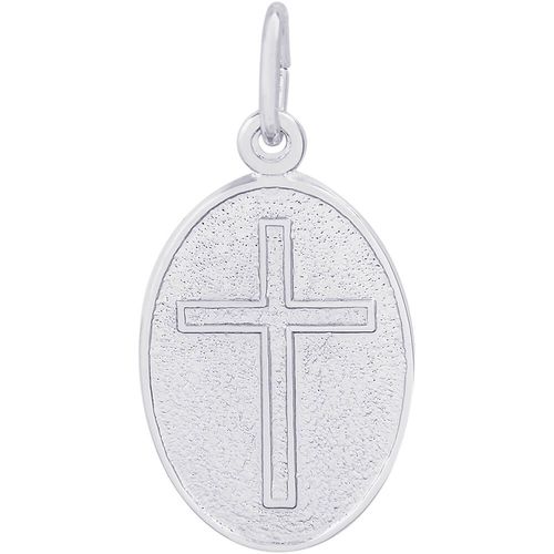 Cross Charm White Gold - 10-6599
