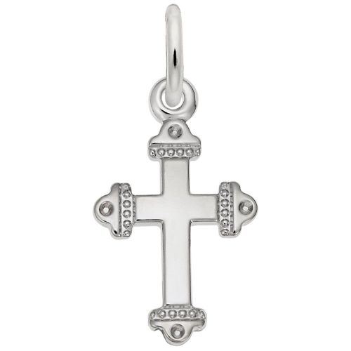Cross Charm White Gold - 10-5482