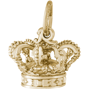Crown Charm 10K Gold - 10-8250
