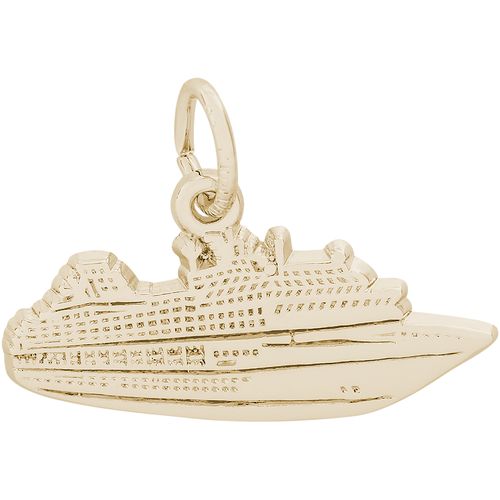 Cruise Ship Charm 14K Gold - 10-6580