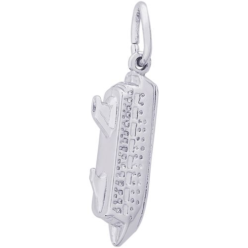 Cruise Ship Charm White Gold - 10-3548