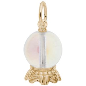 Crystal Ball Charm Gold Plated - 10-3538