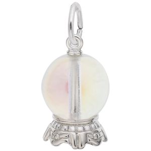 Crystal Ball Charm White Gold - 10-3538