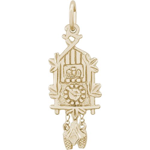Cuckoo Clock Charm 14K Gold - 10-8176