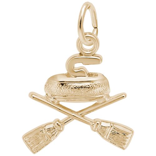 Curling Charm Gold Plated - 10-0628
