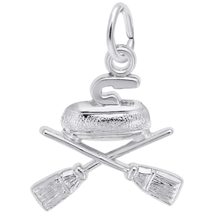 Curling Charm Silver - 10-0628