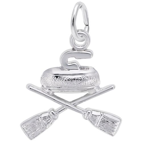 Curling Charm White Gold - 10-0628