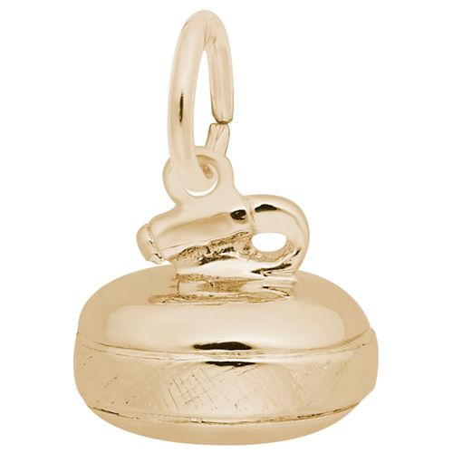 Curling Stone Charm 10K Gold - 10-0379